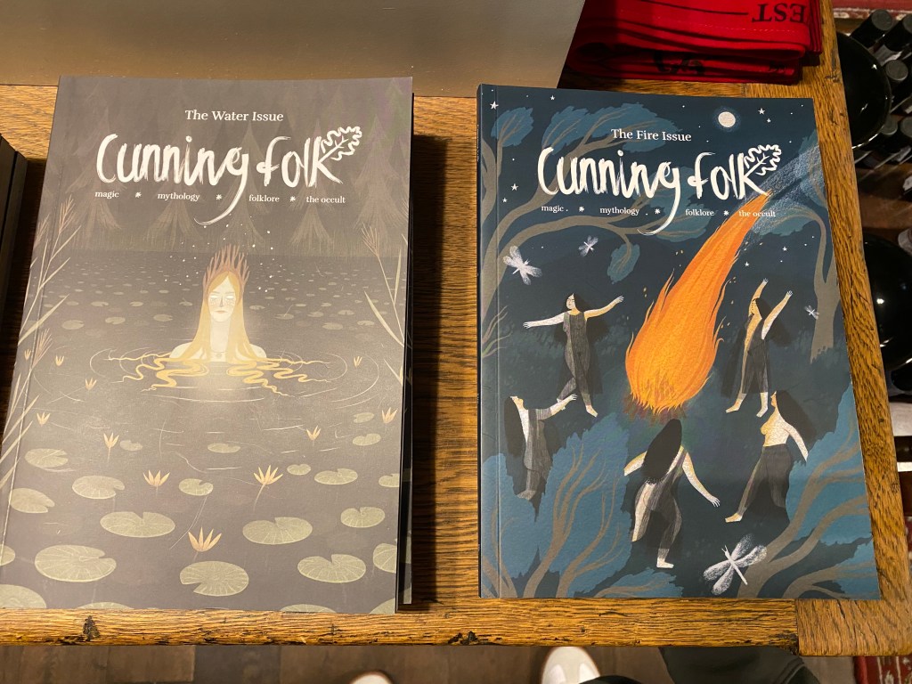 Two issues of Cunning Folk Magazine.